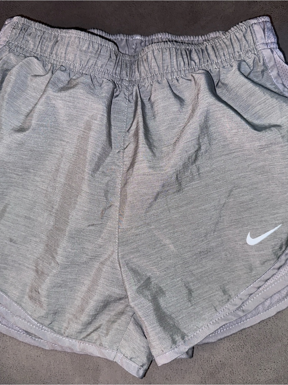 Nike Dri-FIT Tempo Running Shorts Women’s XS Gray Lined Athletic Gym